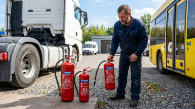 Огнетушитель для грузовика, автобуса и газели: какой нужен