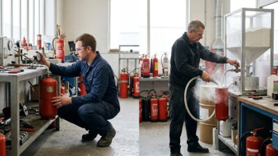 Переосвидетельствование огнетушителей: чем отличается от перезарядки
